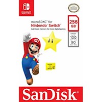 Memoria Micro SDXC 256 GB SANDISK para Nintendo Switch